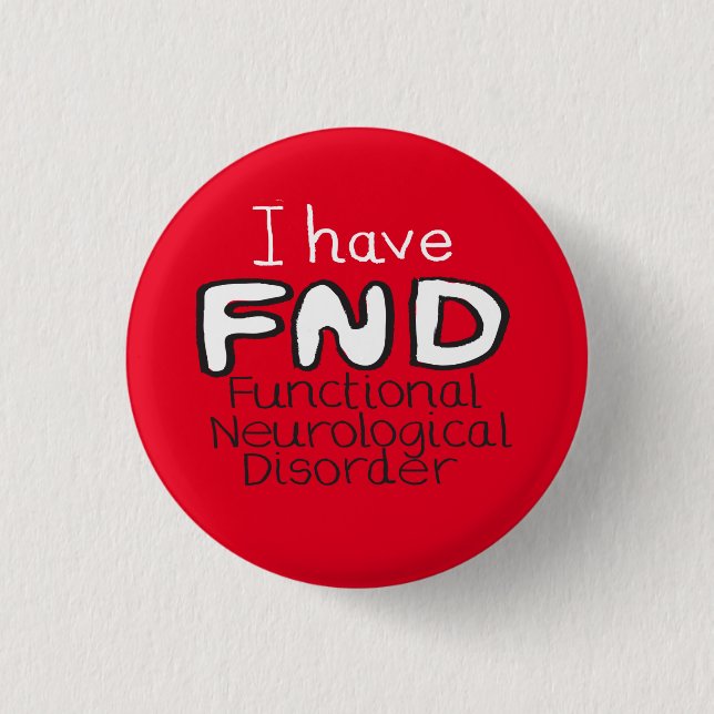 FND Functional Neurological Disorder pin (Front)