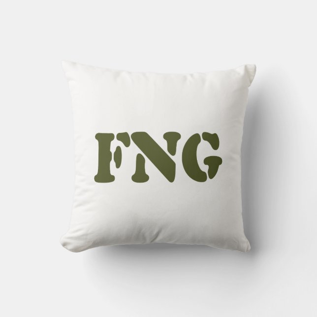 FNG THROW PILLOW (Front)