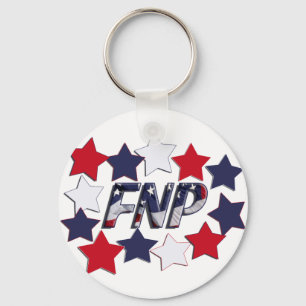 FNP PATRIOTIC STARS - FAMILY NURSE PRACTITIONER KEYCHAIN