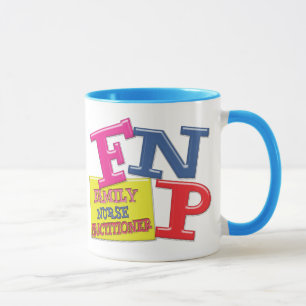 FNP WHIMSICAL ACRONYM FAMILY NURSE PRACTITIONER MUG