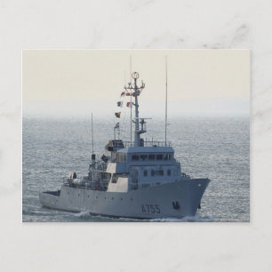 FNS Lion", French minesweeper, approaching Portsmo Postcard