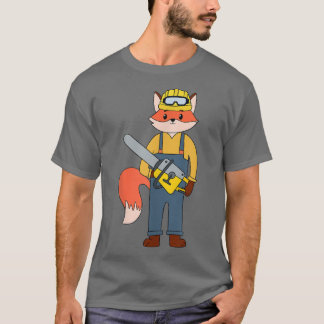 Fo Chainsaw For Construction Worker Handymen 1371  T-Shirt