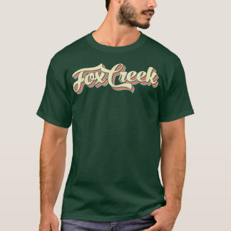 Fo Creek Tshirt Art Rétro Baseball Police Vintage