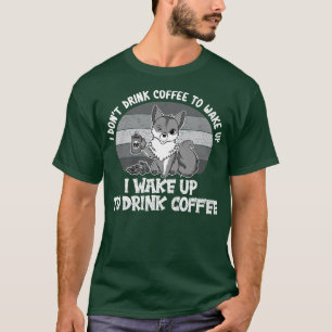 Fo Drinking Coffee, Funny Animal Lover For Men Wom T-Shirt