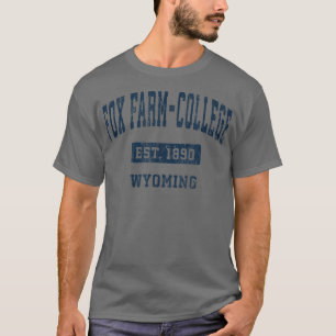 Fo Farmcollege Wyoming Wy Vintage Sports Establish T-Shirt