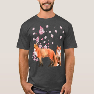 Fo Japanese Cherry Blossom Flower Vintage Premium T-Shirt