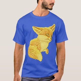 Fo Motif Sly Animal Colorful Forest Animals Design T-Shirt