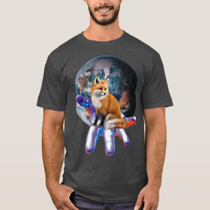 Fo Motif Sly Animal Colourful Forest Animals Desig T-Shirt