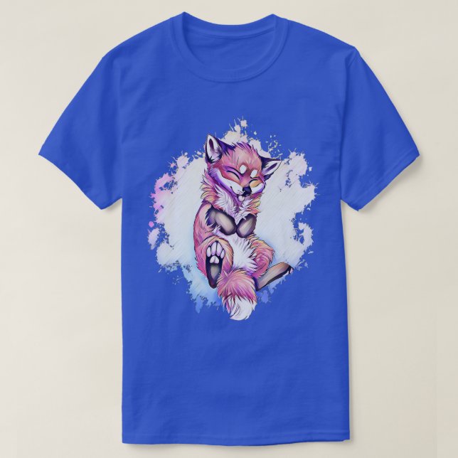 Fo Motif Sly Animal Colourful Forest Animals Desig T-Shirt (Design Front)