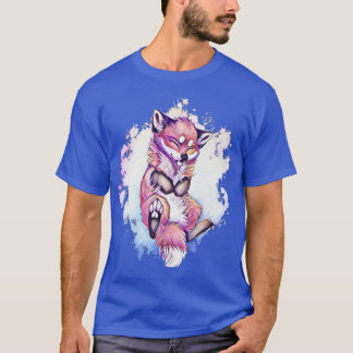 Fo Motif Sly Animal Colourful Forest Animals Desig T-Shirt