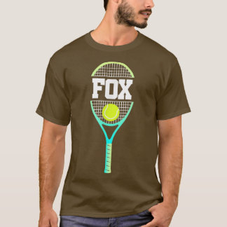 Fo Name Tennis Player Boys Ball and Racket Sports T-Shirt