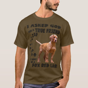 Fo Red Lab Quote Mom Dad Costume, Cute Ruby Labrad T-Shirt