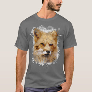 Fo Wildlife Nature Watercolor Spirit Animal Lover T-Shirt