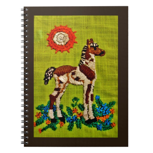Foal Embroidery Notebook (Front)