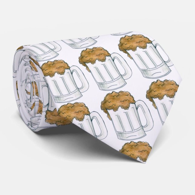 Foam Beer Stein Mug Mugs St. Patrick's Day Tie (Rolled)