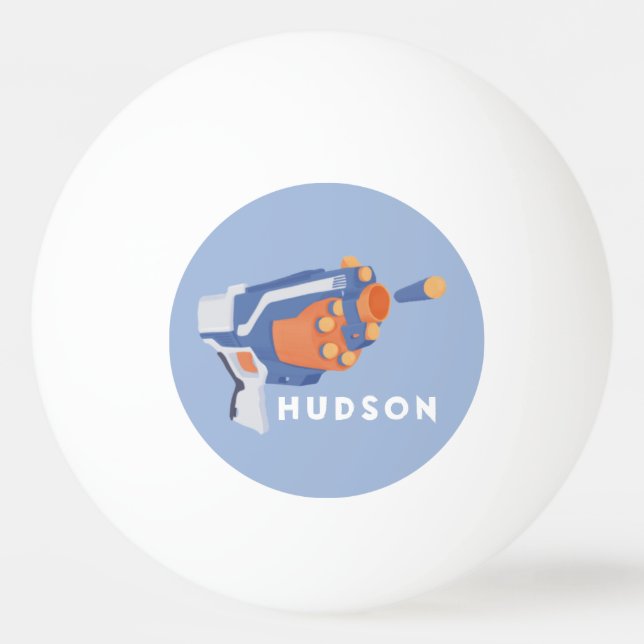 Foam dart gun custom design label ping pong ball (Front)