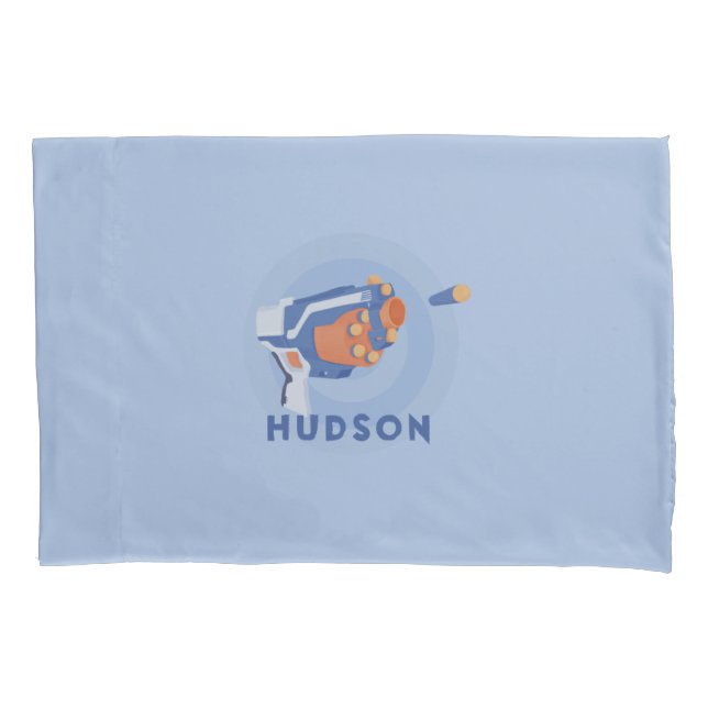 Foam dart gun custom design pillowcase (Front)