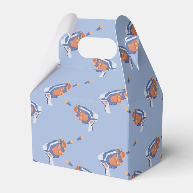 Foam dart guns design favor box (Front Side)