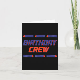 Foam Dart War Birthday Boy Shirt Family Birthday C Card