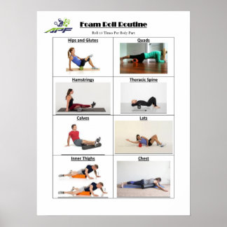 Foam Roll Routine Poster