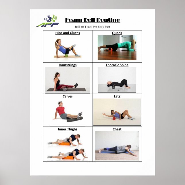 Foam Roll Routine Poster (Front)