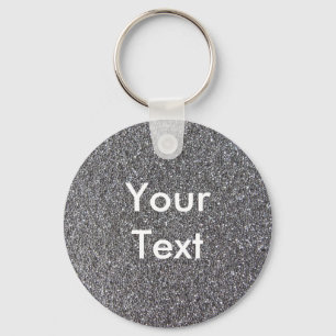 Foam Rubber Grey Keychain