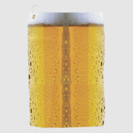 Foaming Beer Golf Towel