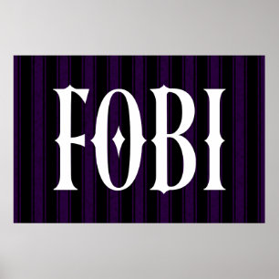 FOBI Fear of Being Included Antisocial Humour Poster