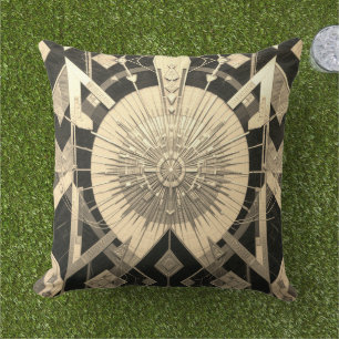 Focal Yantra Outdoor Polyester 51 x 51 cm Throw Pillow