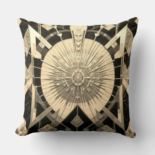 Focal Yantra Polyester 51 x 51 cm Throw  Pillow (Front)