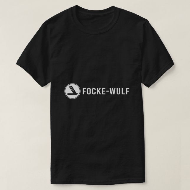 Focke Wulf Aircraft White Logo Classic T-Shirt (Design Front)