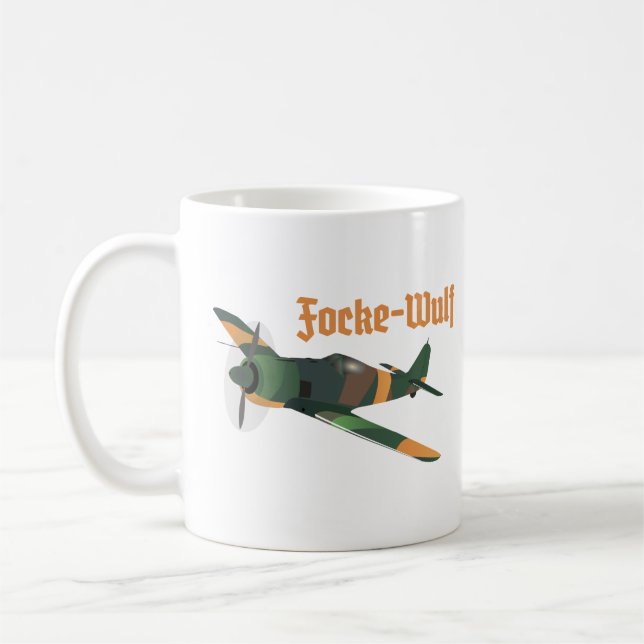 Focke-Wulf Fw 190 German WWII Airplane Coffee Mug (Left)