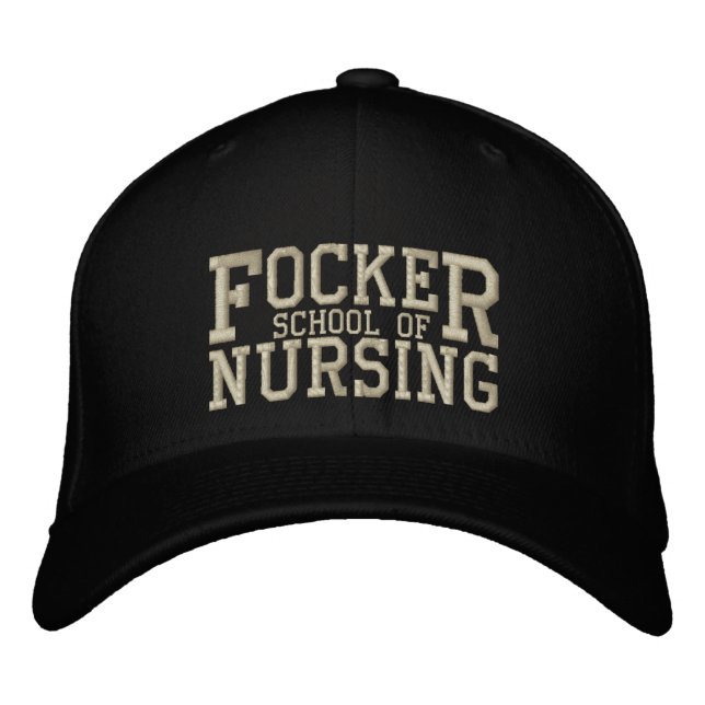 Focker School of Nursing Funny Nurse Parodu Embroidered Hat (Front)