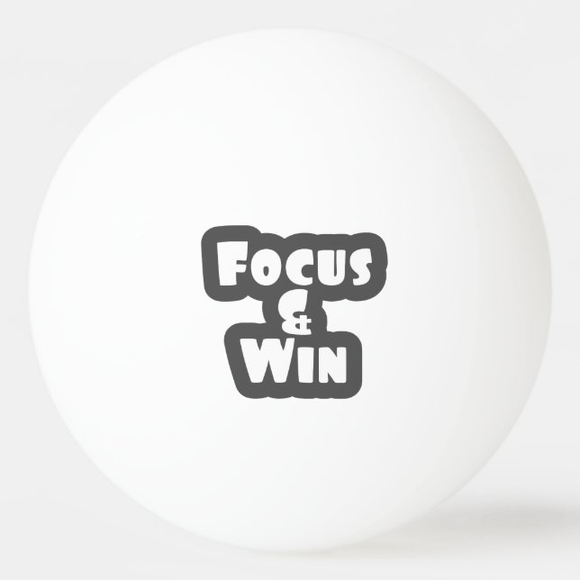 Focus and Win Ping Pong Ball (Front)