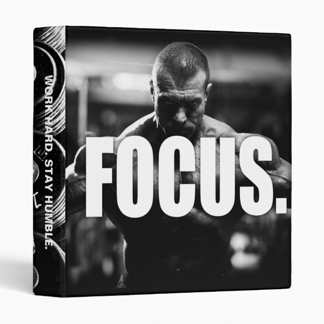 FOCUS - "Body building" Motivational Binder (Front/Spine)