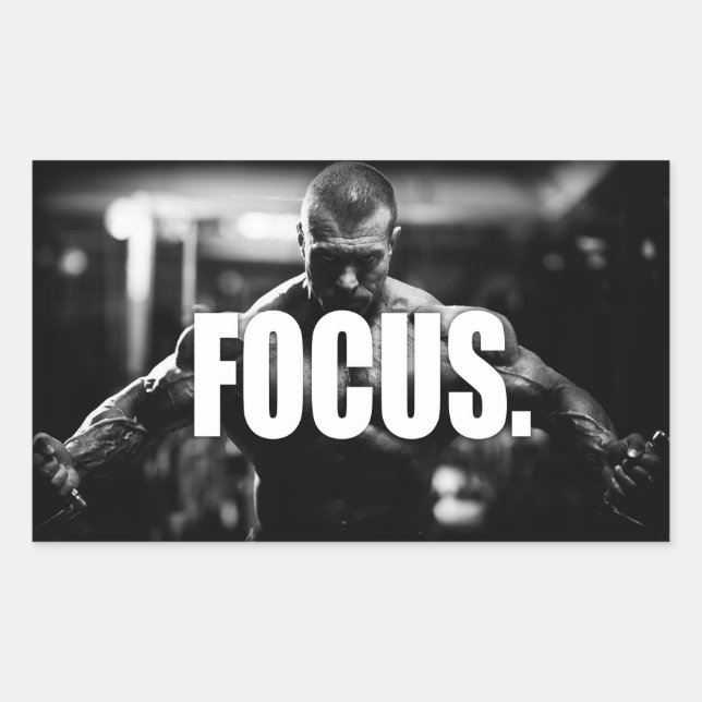 FOCUS - "Body building" Motivational Sticker (Front)
