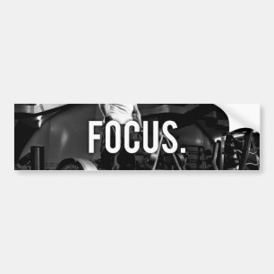 FOCUS - "Body building" Workout Motivational Bumper Sticker