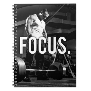FOCUS - "Body building" Workout Motivational Notebook