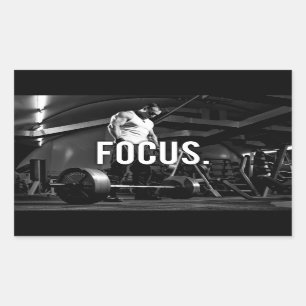 FOCUS - "Body building" Workout Motivational Sticker