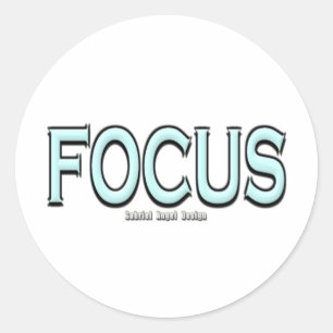 Focus Classic Round Sticker