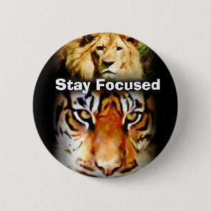 Focus & Courage_ 2 Inch Round Button