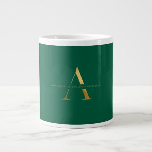 Focus Discipline Success Minimalist Gold Design Large Coffee Mug