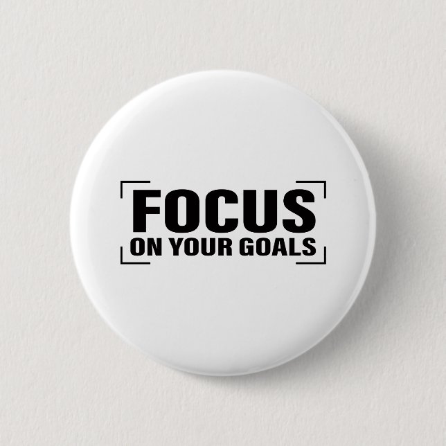 Focus Distraction Quotes Inspirational Quote Art 2 Inch Round Button (Front)