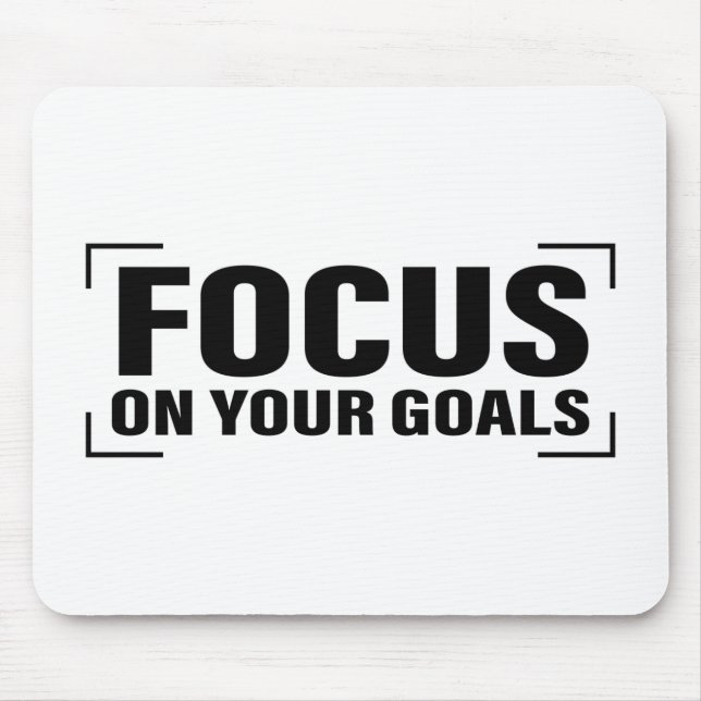 Focus Distraction Quotes Inspirational Quote Art Mouse Pad (Front)