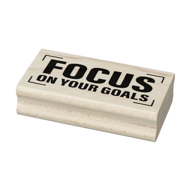 Focus Distraction Quotes Inspirational Quote Art Rubber Stamp (Stamp)