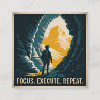 Focus. Execute. Repeat. Calling Card