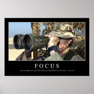 Focus: Inspirational Quote Poster