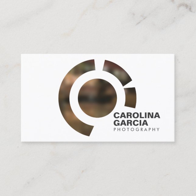 FOCUS LOGO III pour Carte de visite PHOTOGRAPHE (Devant)