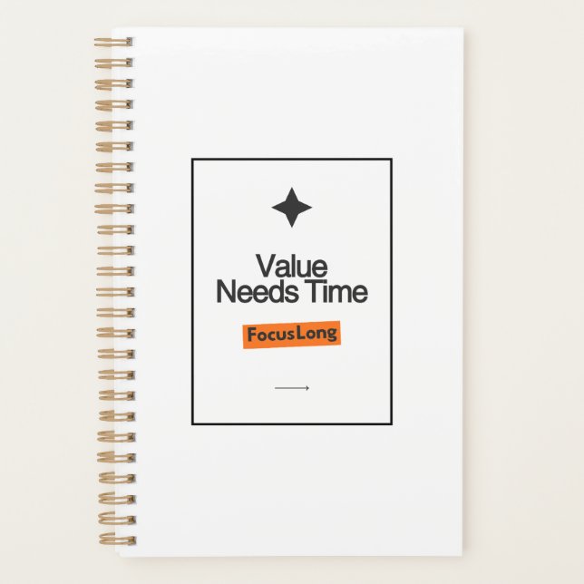 Focus Long Planner –Value Needs Time Investor Gift (Front)