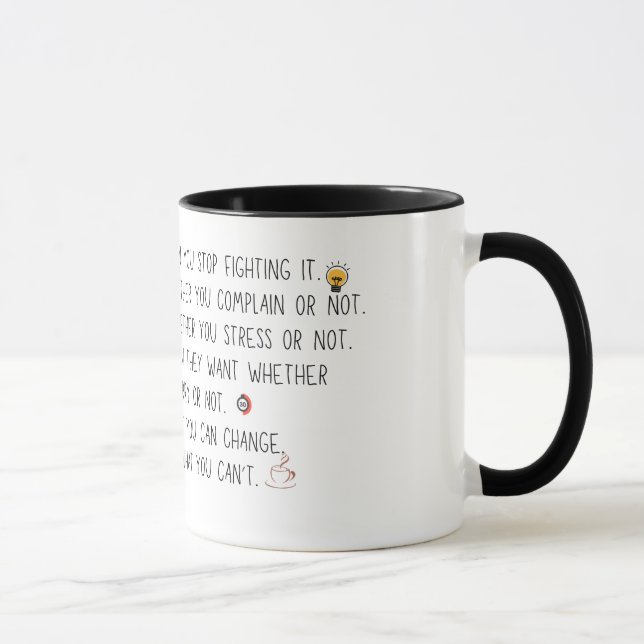 Focus on Change Motivation Mug (Right)